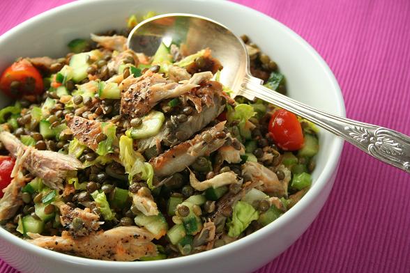 lentil-and-mackerel-salad