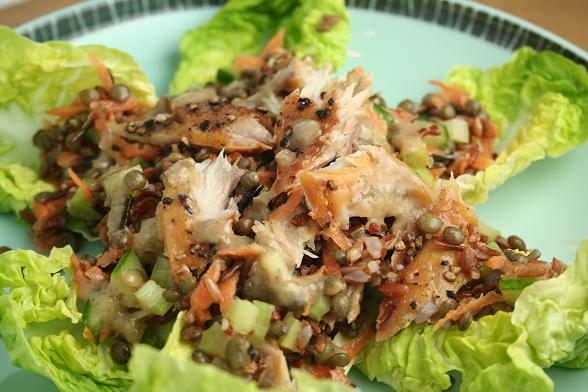 mackerel-lentil-and-wild-rice-salad