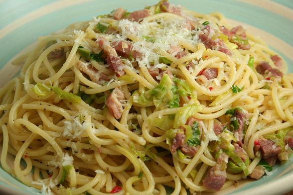 spaghetti-with-cabbage-and-bacon
