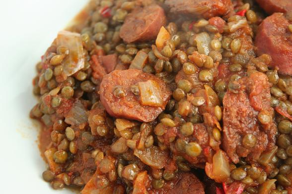 spicy-lentils-with-chorizo