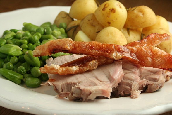 Roast Loin of Pork with Rosemary Potatoes : Dinner Diary